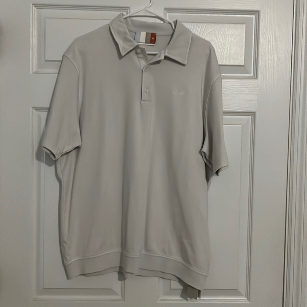 KITH CRYSTAL WASHED GRAHAM POLO - CHALK - XL